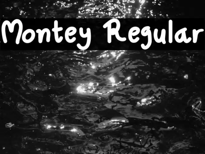 Montey Regular Font examples