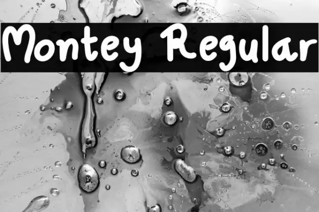 Montey Regular Font examples