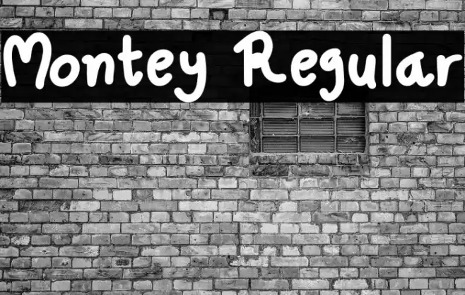 Montey Regular Font examples