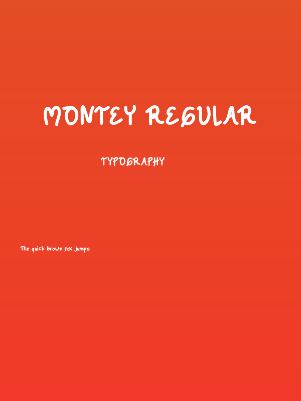 Montey Regular Poster