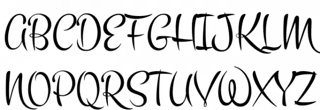 Montez Font UPPERCASE