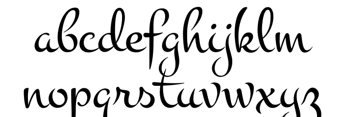 Montez Font LOWERCASE