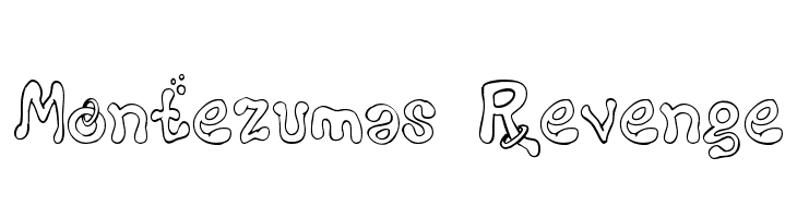 Montezumas Revenge Schriftart