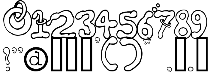 Montezumas Revenge Font OTHER CHARS