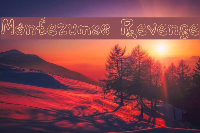 Montezumas Revenge Font examples
