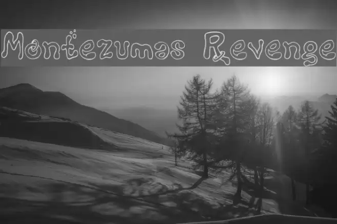 Montezumas Revenge Schriftart examples