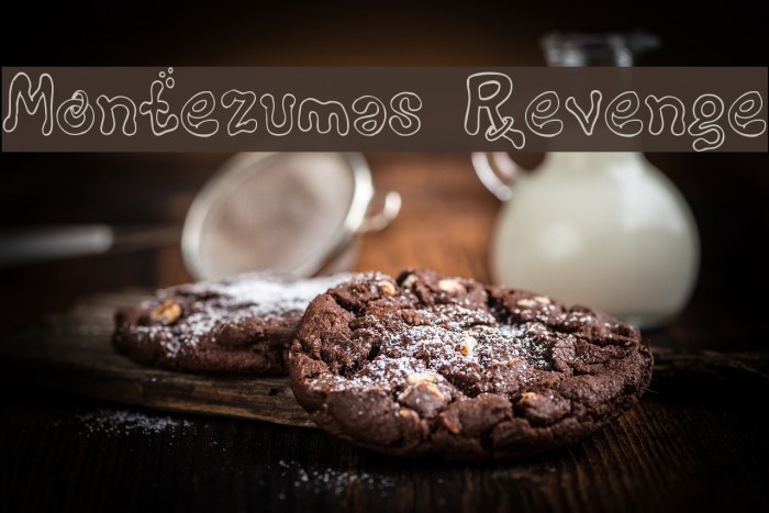 Montezumas Revenge Font examples