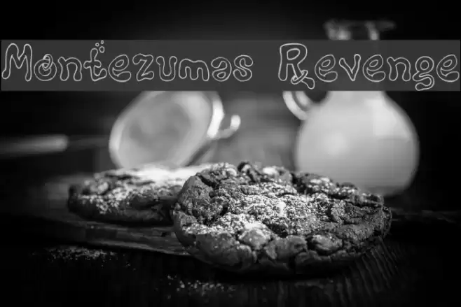Montezumas Revenge Schriftart examples