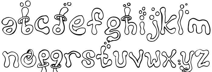 Montezumas Revenge Font LOWERCASE