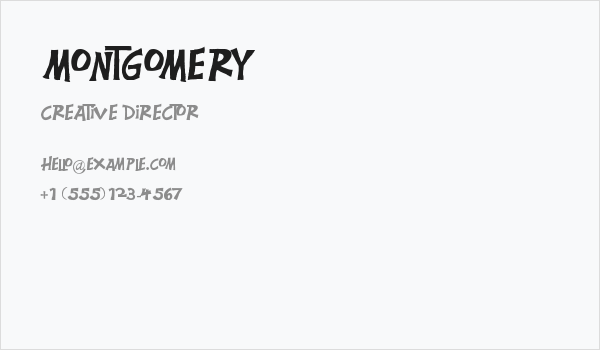 Montgomery Business Card