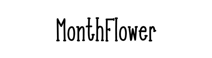 Month Flower  font caratteri gratis