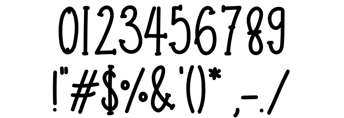 Month Flower Font OTHER CHARS