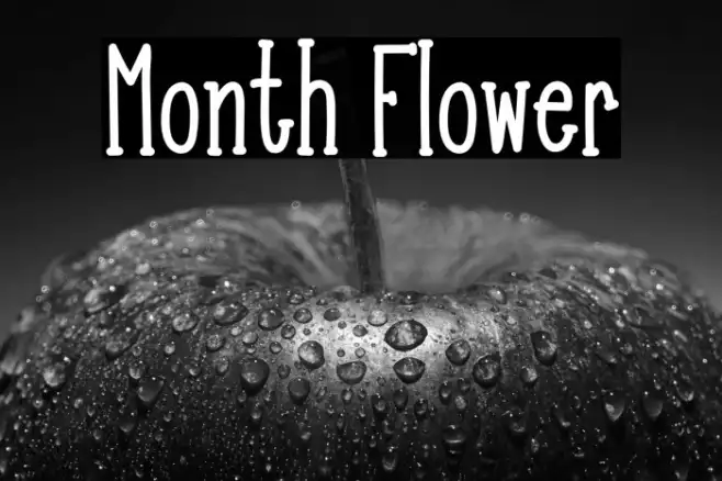 Month Flower Example 3