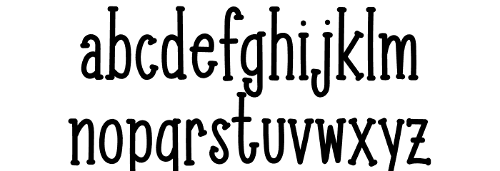 Month Flower Font LOWERCASE