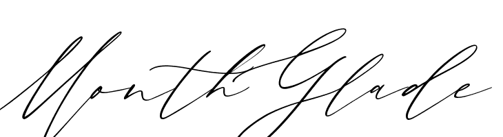 MonthGlade  免费字体下载