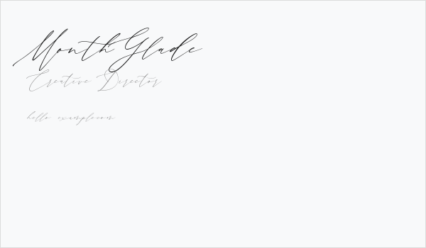 MonthGlade Business Card