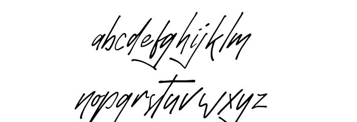 Monthazar Font LOWERCASE