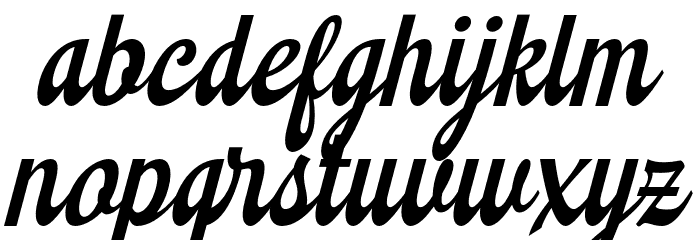Montheim Font LOWERCASE