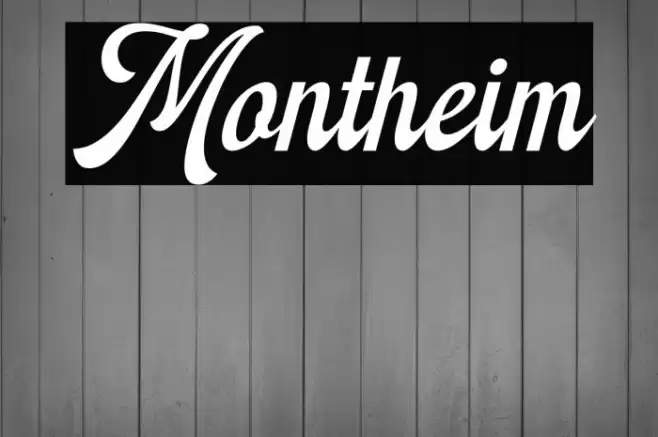 Montheim Font examples