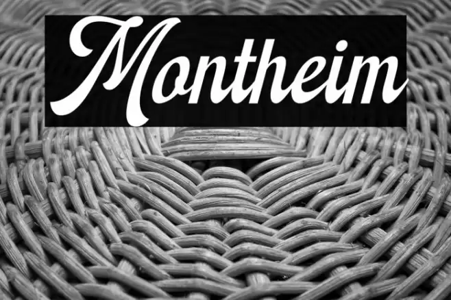 Montheim Font examples