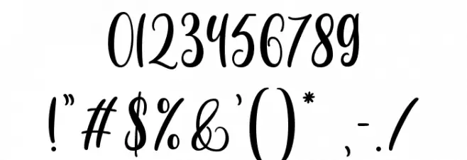 Monthella Font OTHER CHARS