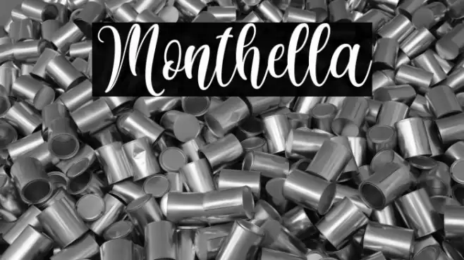 Monthella Font examples