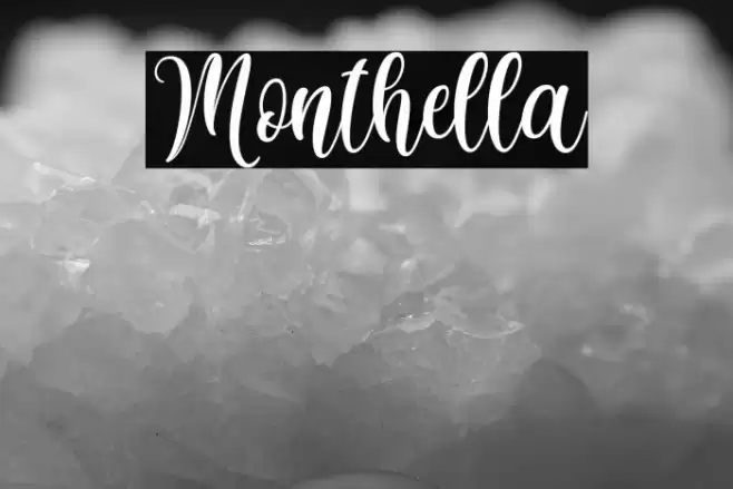 Monthella Font examples