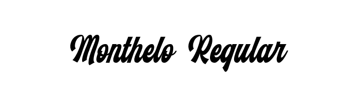 Monthelo Regular  免费字体下载