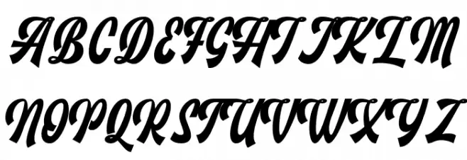Monthelo-Regular 字体 大写