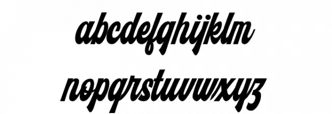 Monthelo-Regular फ़ॉन्ट लोअरकेस