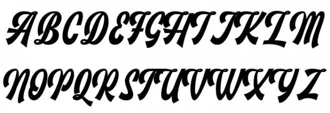 Monthelo Regular Font Litere mari