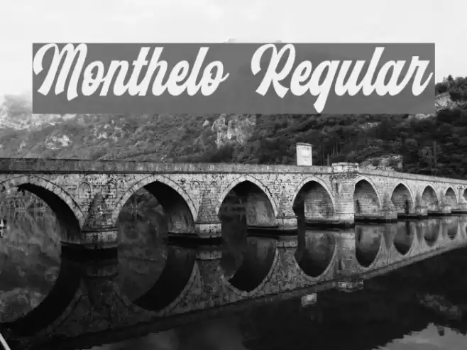 Monthelo Regular Font examples