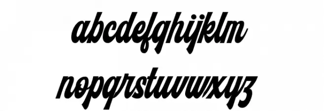 Monthelo Regular फ़ॉन्ट लोअरकेस