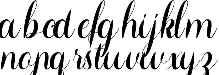 Montheylin Personal Use Font LOWERCASE
