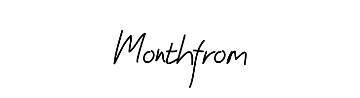 Monthfrom  フリーフォントのダウンロード