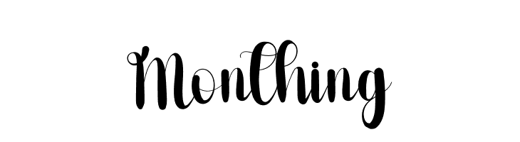 Monthing  Fuentes Gratis Descargar