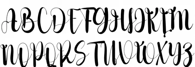 Monthing Schriftart Groß