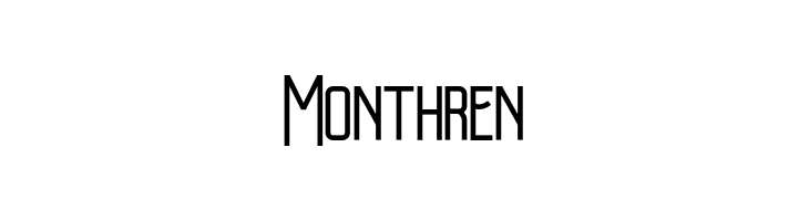 Monthren  フリーフォントのダウンロード