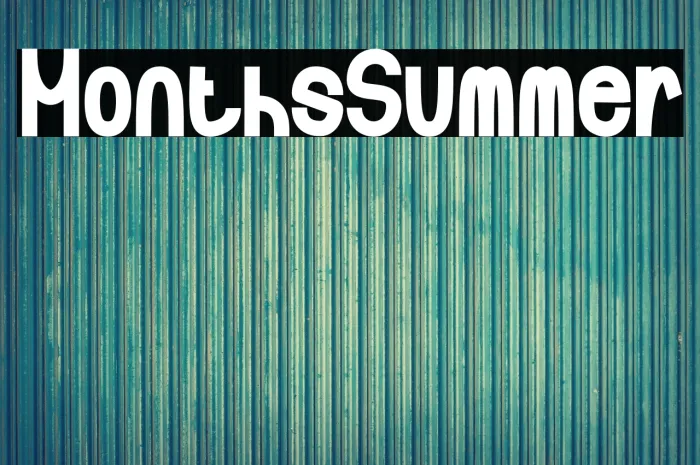 Months Summer Example 1