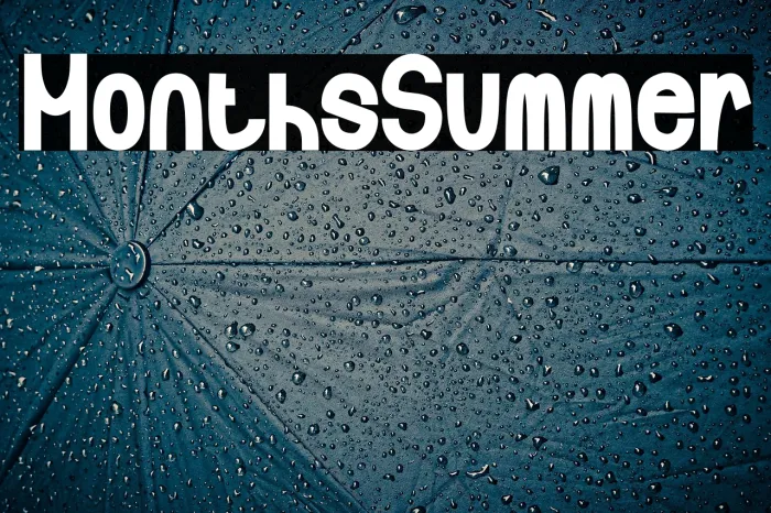 Months Summer Example 2