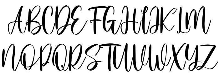 Montly Cloudy Free Regular Font OTHER CHARS