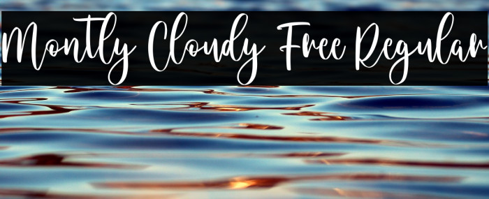 Montly Cloudy Free Regular Example 1