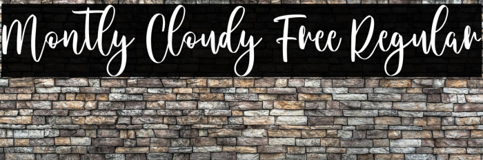 Montly Cloudy Free Regular Example 2