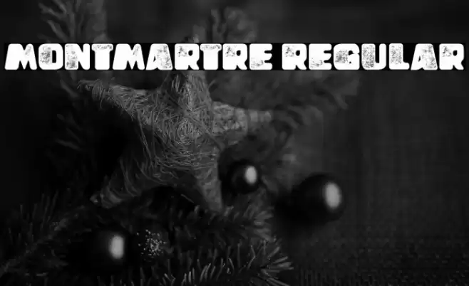 Montmartre Regular Font examples
