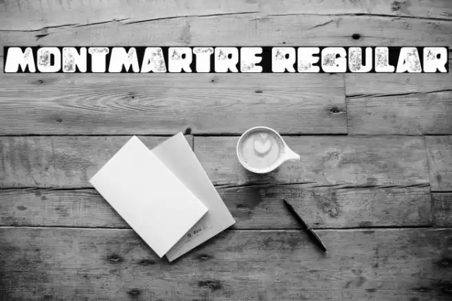 Montmartre Regular Font examples