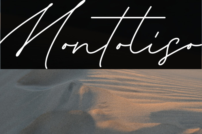 Montoliso フォント examples