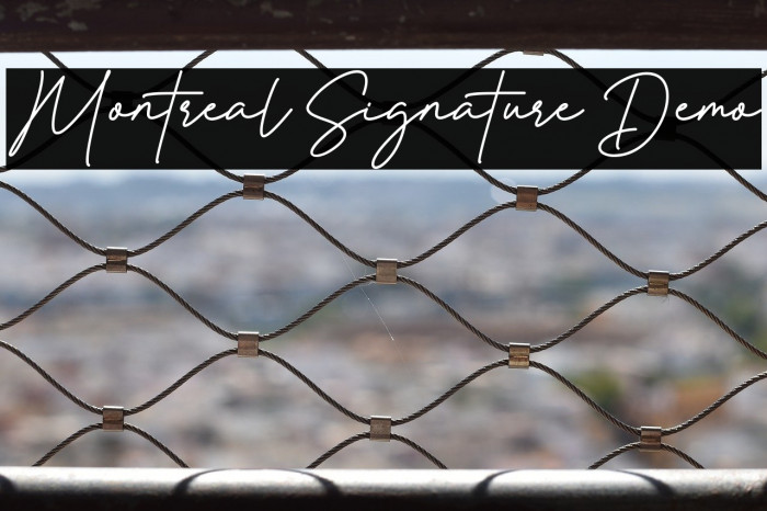 Montreal Signature Demo Example 1