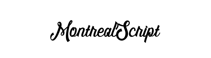 MontrealScript Font