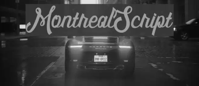 MontrealScript Font examples