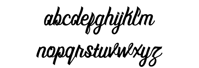 MontrealScript Font LOWERCASE